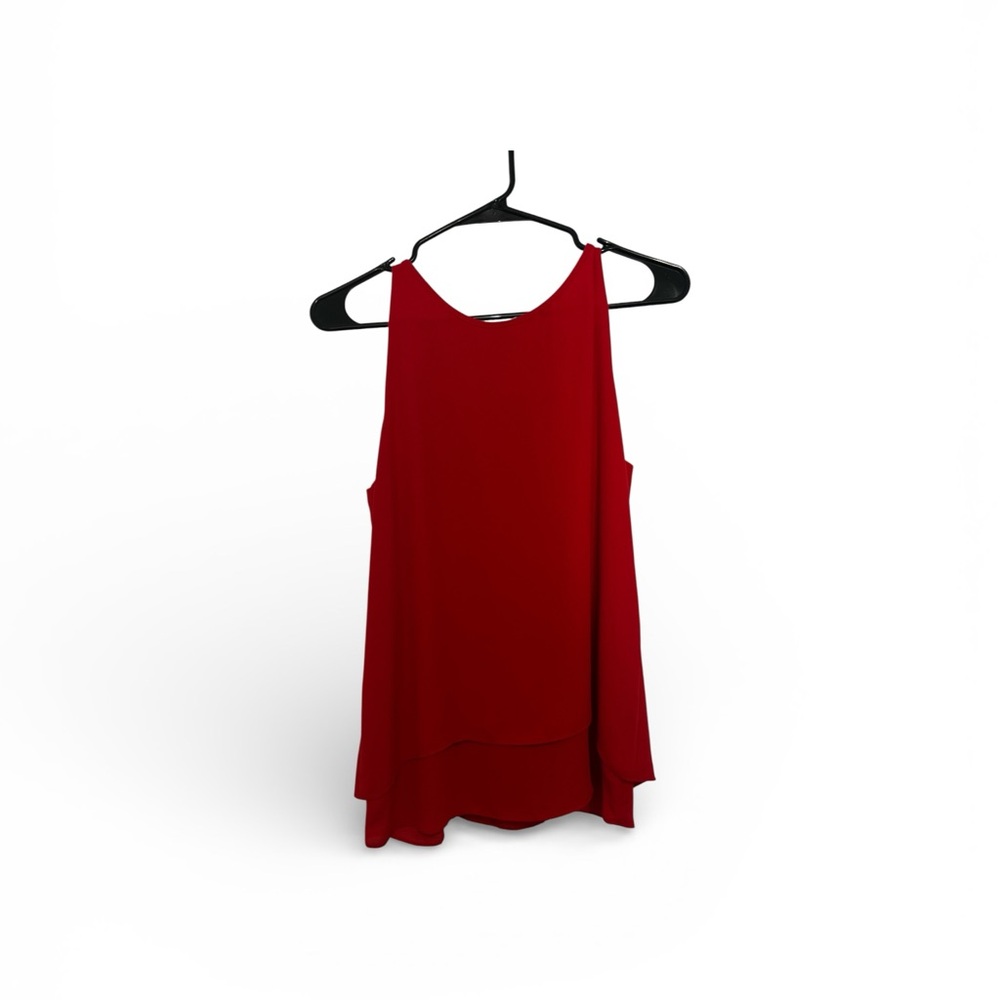 Red Sleeveless Blouse by Mercer and Madison Size Small
